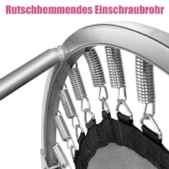 Ø 97 cm faltbares Trampolin Mini-Falttrampolin für Kinder tragbar Rosa