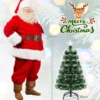 95 cm faseroptischer Weihnachtsbaum künstlicher Tannenbaum mit 93 Zweigspitzen Stern als Baumspitze Grün