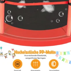 Ø165cm Gartentrampolin mit Sicherheitsnetz Trampolin bis 135KG Belastbar Farben Wählbar