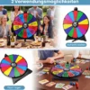 Φ 50 cm Glücksrad zum Drehen mit Abwischbarer Acryloberfläche für Tisch & Boden Mehrfarbig