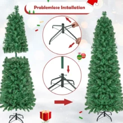 150 cm großer künstlicher Weihnachtsbaum Festtagsbaum zu Hause Grün