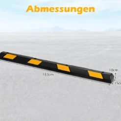 183 cm Gummi Radstopper Parkplatzbegrenzung bis 4000 kg Parkbegrenzung Einparkhilfe