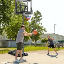 170-305cm Höhenverstellbarer Basketballständer Outdoor Basketballkorb mit Ständer
