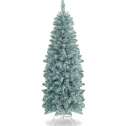 150 cm hoher Beleuchteter Künstlicher Weihnachtsbaum mit LED-Lichtern Grün
