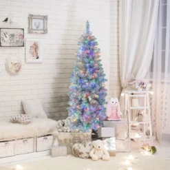 150 cm hoher Beleuchteter Künstlicher Weihnachtsbaum mit LED-Lichtern Grün
