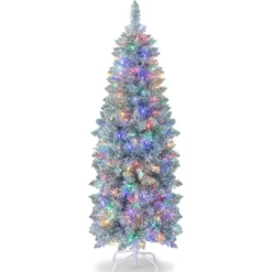 150 cm hoher Beleuchteter Künstlicher Weihnachtsbaum mit LED-Lichtern Grün