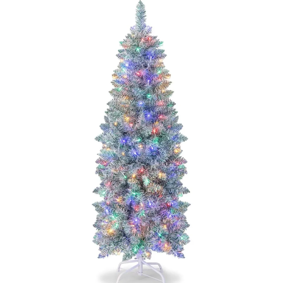 150 cm hoher Beleuchteter Künstlicher Weihnachtsbaum mit LED-Lichtern Grün