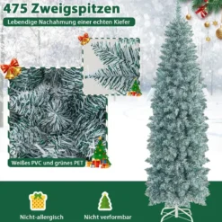 180 cm hoher Beleuchteter Weihnachtsbaum Aufklappbarer Festtagsbaum Grün