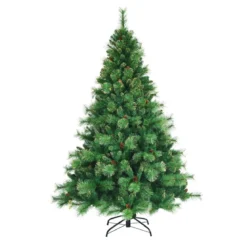 180 cm hoher beleuchteter Weihnachtsbaum Weihnachtsbaum mit 350 LED-Lichtern Grün
