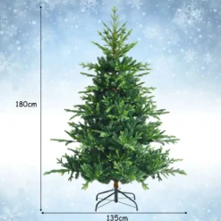 180 cm hoher grüner Klapp-Weihnachtsbaum künstlicher Tannenbaum aus neuem PVC und PE Grün