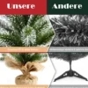 50 cm hoher künstlicher Mini-Weihnachtsbaum Kleiner Weihnachtsbaum für Tisch Grün + Weiß