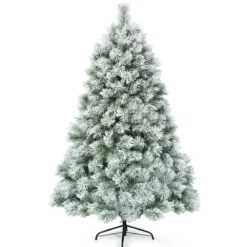 180 cm hoher künstlicher Tannenbaum mit Schnee verschneite Tannennadeln Künstlicher Weihnachtsbaum