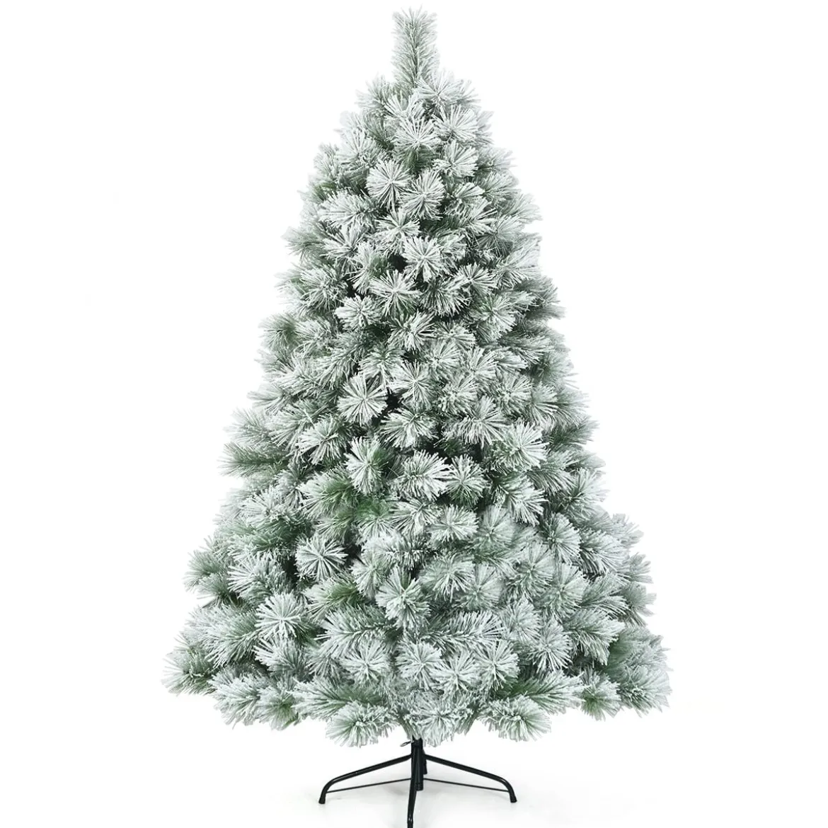 180 cm hoher künstlicher Tannenbaum mit Schnee verschneite Tannennadeln Künstlicher Weihnachtsbaum