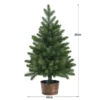 60 cm hoher künstlicher Tischbaum unbeleuchteter künstlicher Weihnachtsbaum Grün