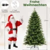 210 cm hoher künstlicher Weihnachtsbaum Christbaum mit 1646 Zweigspitzen 470 LED-Lichtern Grün