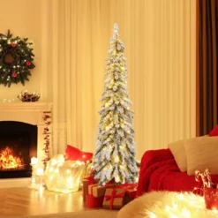 150 cm Hoher künstlicher Weihnachtsbaum mit 334 PVC-Astspitzen 150 LED-Lichtern