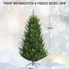 180 cm hoher künstlicher Weihnachtsbaum Tannenbaum Kunstbaum mit klappbarer Metallständer