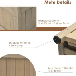 171cm hoher Pflanzkasten mit Spalier erhöhtes Gartenbeet Blumenhalter für den Garten Hof Balkon