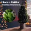 47 cm hoher realistischer Mini-WeihnachtsbaumKünstlicher Tisch-Weihnachtsbaum Grün