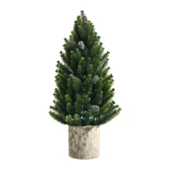 47 cm hoher realistischer Mini-WeihnachtsbaumKünstlicher Tisch-Weihnachtsbaum Grün