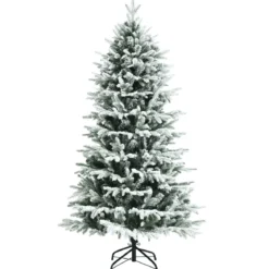 180 cm hoher verschneiter künstlicher Weihnachtsbaum mit Schnee Christbaum 1870 PVC&PE Zweigen
