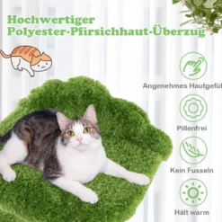 97 cm Katzenbaum mit Komplett Umwickelten Sisal-Kratzpfosten & Gepolstertem Top-Perch