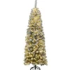180cm künstlicher Bleistift-Weihnachtsbaum Beleuchteter faltbarer Kiefernbaum Tannenbaum