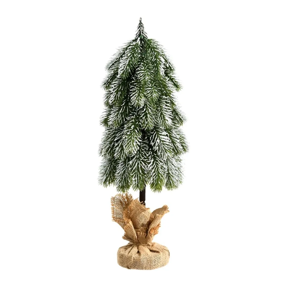 49 cm künstlicher Tisch-Weihnachtsbaum mit Schnee aus neuem PE Miniatur-Weihnachtsbaum Grün + Weiß