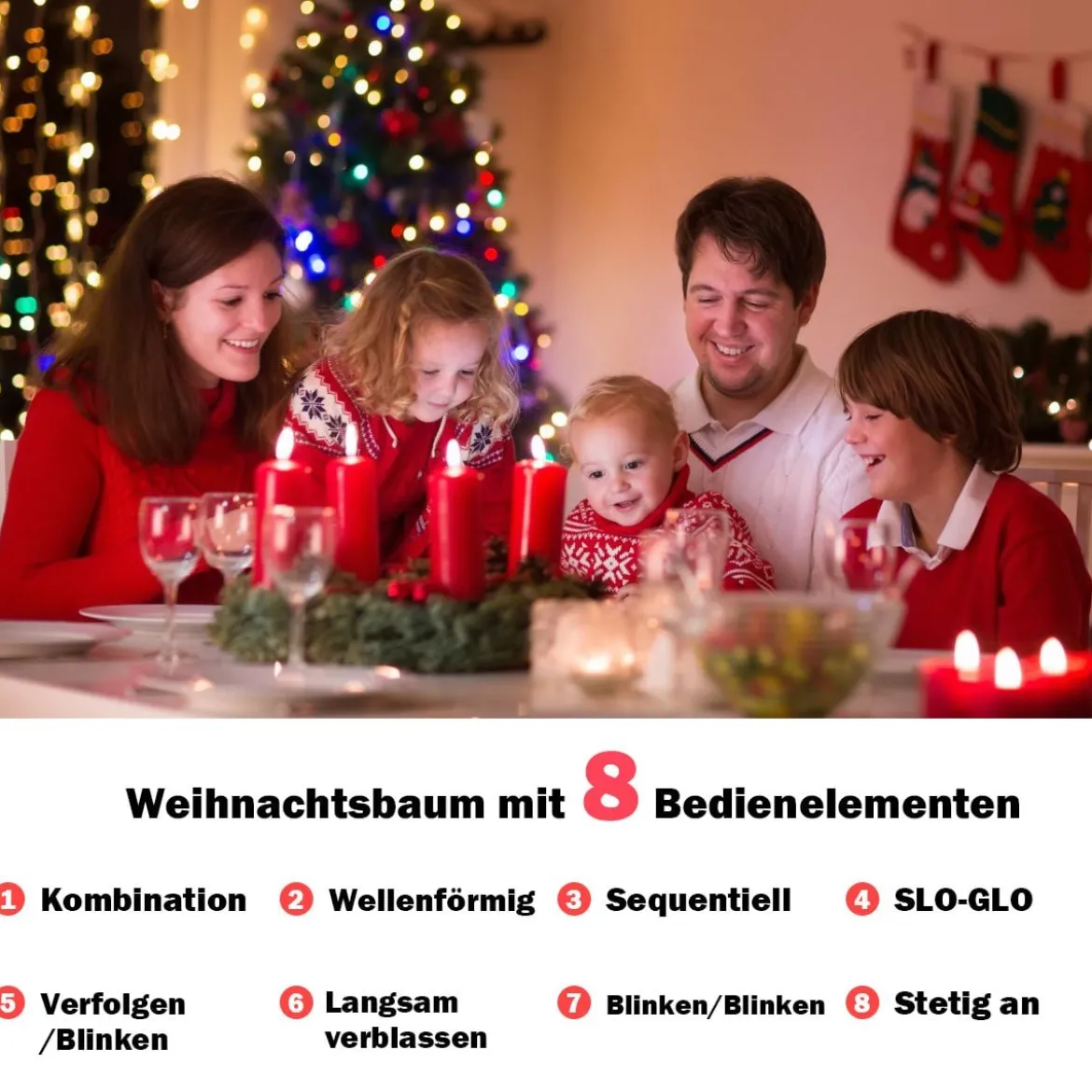 180 cm Künstlicher Weihnachtsbaum Beleuchteter Lichtleitfaser Baum mit LED Lichter Grün