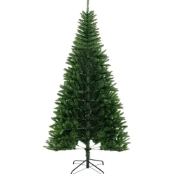 240 cm Künstlicher Weihnachtsbaum mit Beleuchtung für 270° Ecke Kunstbaum Weihnachten für Zuhause Grün