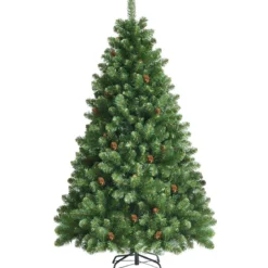 180 cm Künstlicher Weihnachtsbaum Klappbarer Tannenbaum Grün
