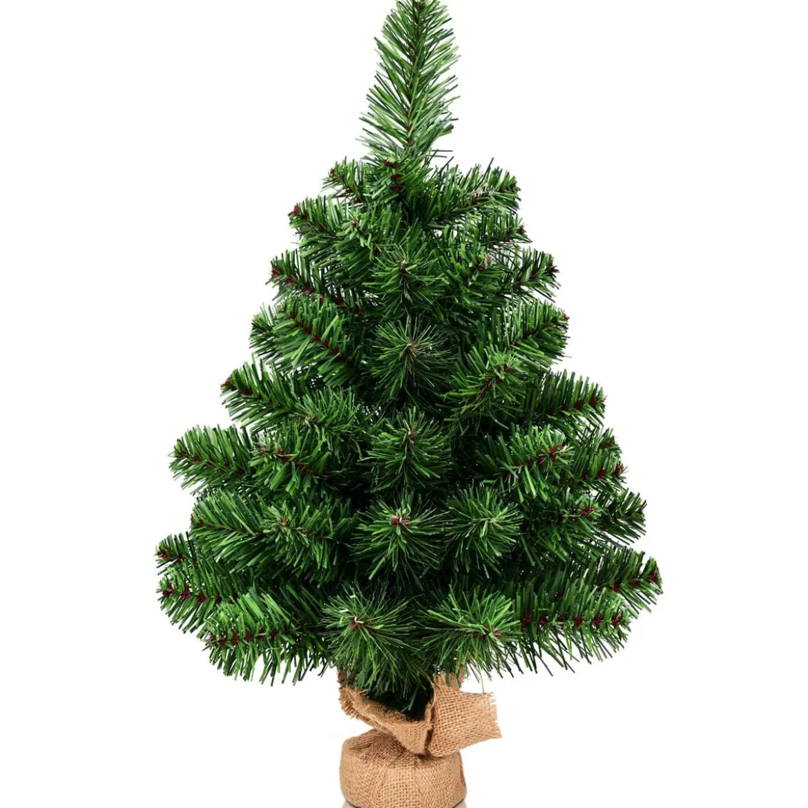 60/90cm Künstlicher Weihnachtsbaum Tannenbaum mit Zementbasis Christbaum Grün