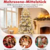 180 cm Künstlicher Weihnachtsbaum schneebedeckter Weihnachtsbaum vormontierter klappbarer Tannenbaum Grün