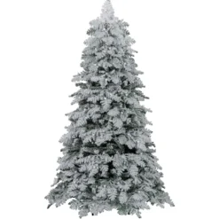 180 cm Künstlicher Weihnachtsbaum schneebedeckter Weihnachtsbaum vormontierter klappbarer Tannenbaum Grün
