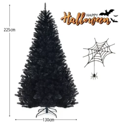 225 cm künstlicher Weihnachtsbaum Christbaum Kunstbaum weinachten Dekobaum Schwarz
