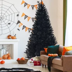 225 cm künstlicher Weihnachtsbaum Christbaum Kunstbaum weinachten Dekobaum Schwarz