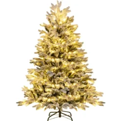 135 cm Künstlicher Weihnachtsbaum mit Schnee & 688 gemischten Zweigspitzen Tannenbaum