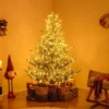 210 cm Künstlicher Weihnachtsbaum mit Beleuchtung & Schnee Tannenbaum Christbaum Kunstbaum