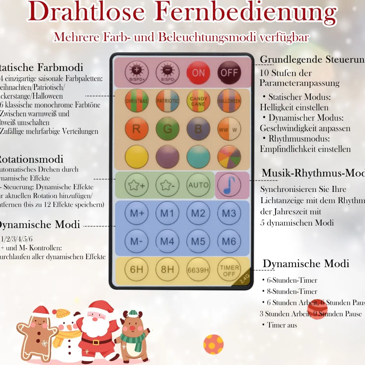 180 cm Künstlicher Weihnachtsbaum mit 370 APP-Gesteuerte Mehrfarbige RGB-Lichter Kunstbaum