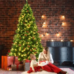 200cm künstlicher Weihnachtsbaum Tannenbaum Christbaummit 1100 Zweigen & Premium Kunstbaum grün