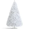 180 cm Künstlicher Weihnachtsbaum weiß Tannenbaum mit Metallständer