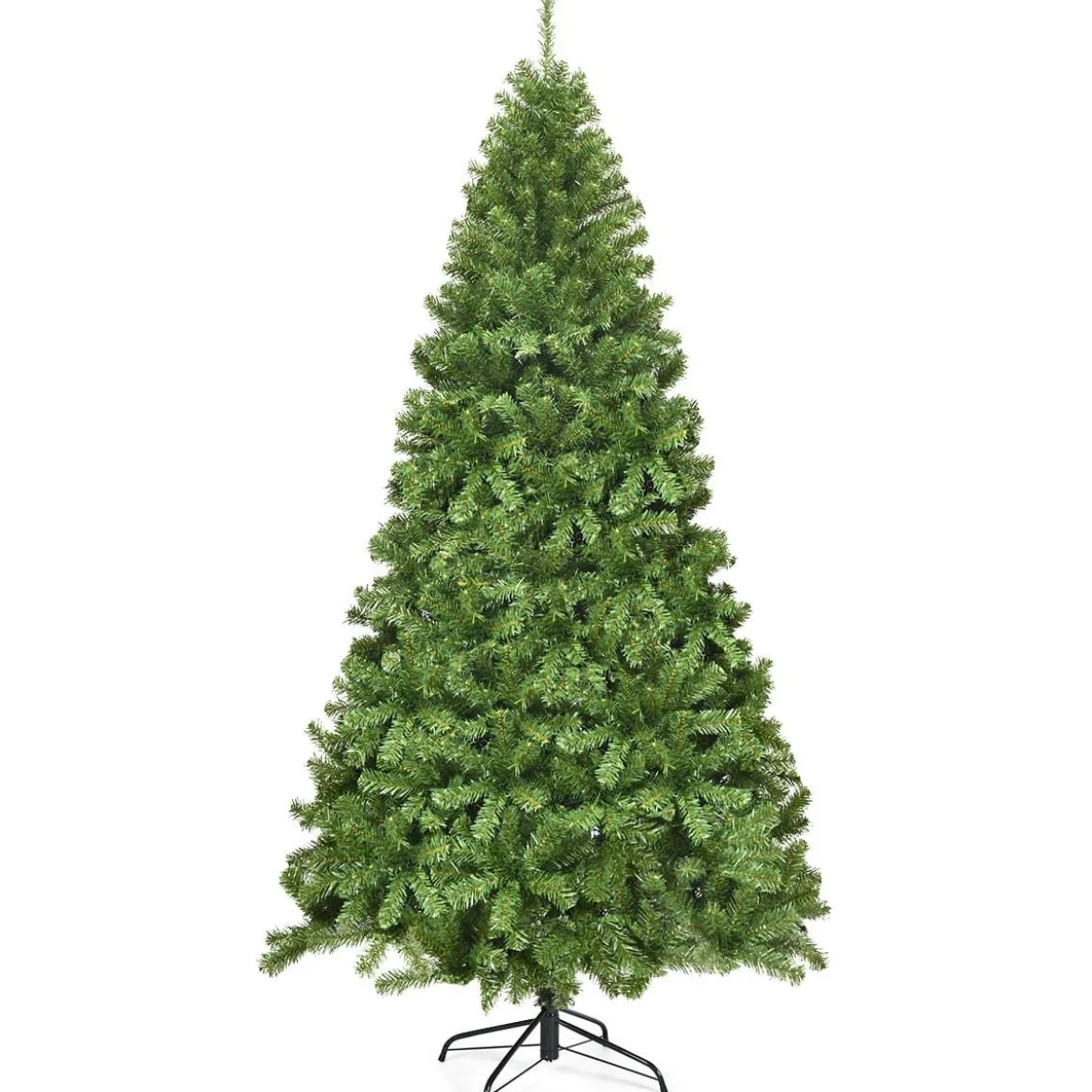 230 cm Künstlicher Weihnachtsbaum mit Metallständer Christbaum Weihnachten Grün
