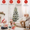 180 cm Künstlicher Weihnachtsbaum mit 200 Farbwechselnden LED-Lichtern