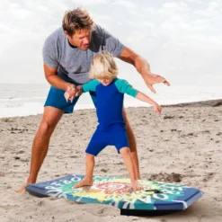 104 cm Langes Bodyboard für Kinder mit EPS Kern & XPE Deck & HDPE Unterseite Surfbrett Wirbelmuster