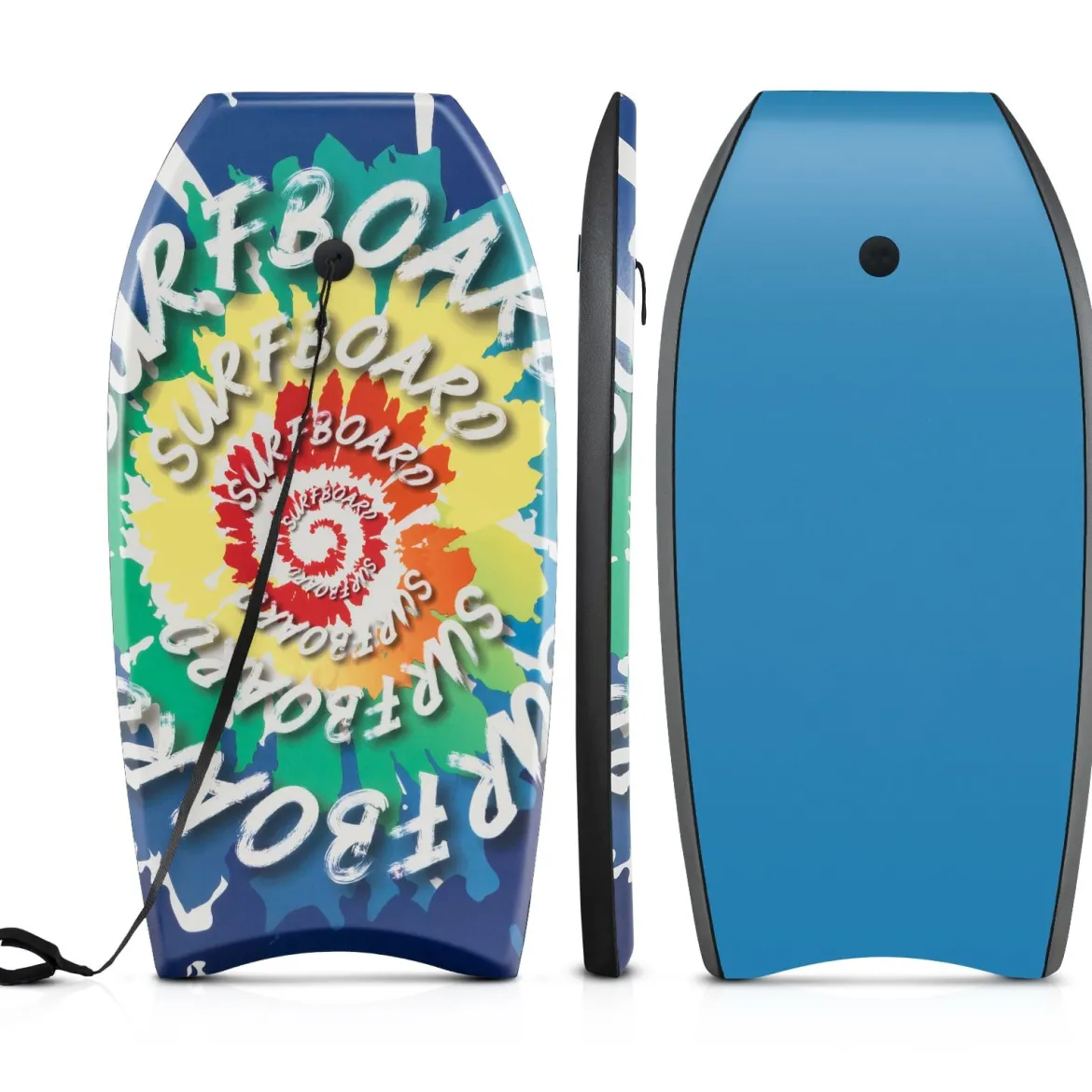 104 cm Langes Bodyboard für Kinder mit EPS Kern & XPE Deck & HDPE Unterseite Surfbrett Wirbelmuster