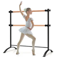 120 cm lange tragbare Ballettausrüstung freistehende Doppel-Ballettstange höhenverstellbare Stange