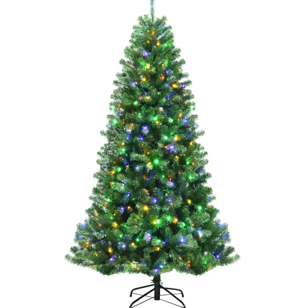 180 cm LED Weihnachtsbaum mit 9 Beleuchtungsmodi Künstlicher Tannenbaum Grün