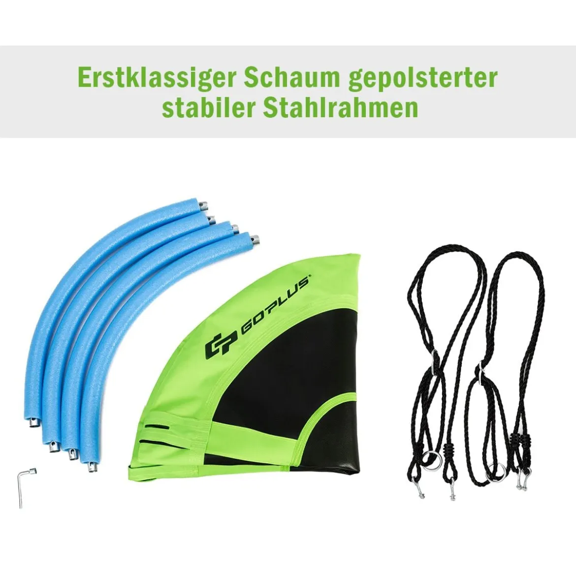 Ø100 cm Nestschaukel mit Hängegurte Schaukel Kinderschaukel Garten Grün