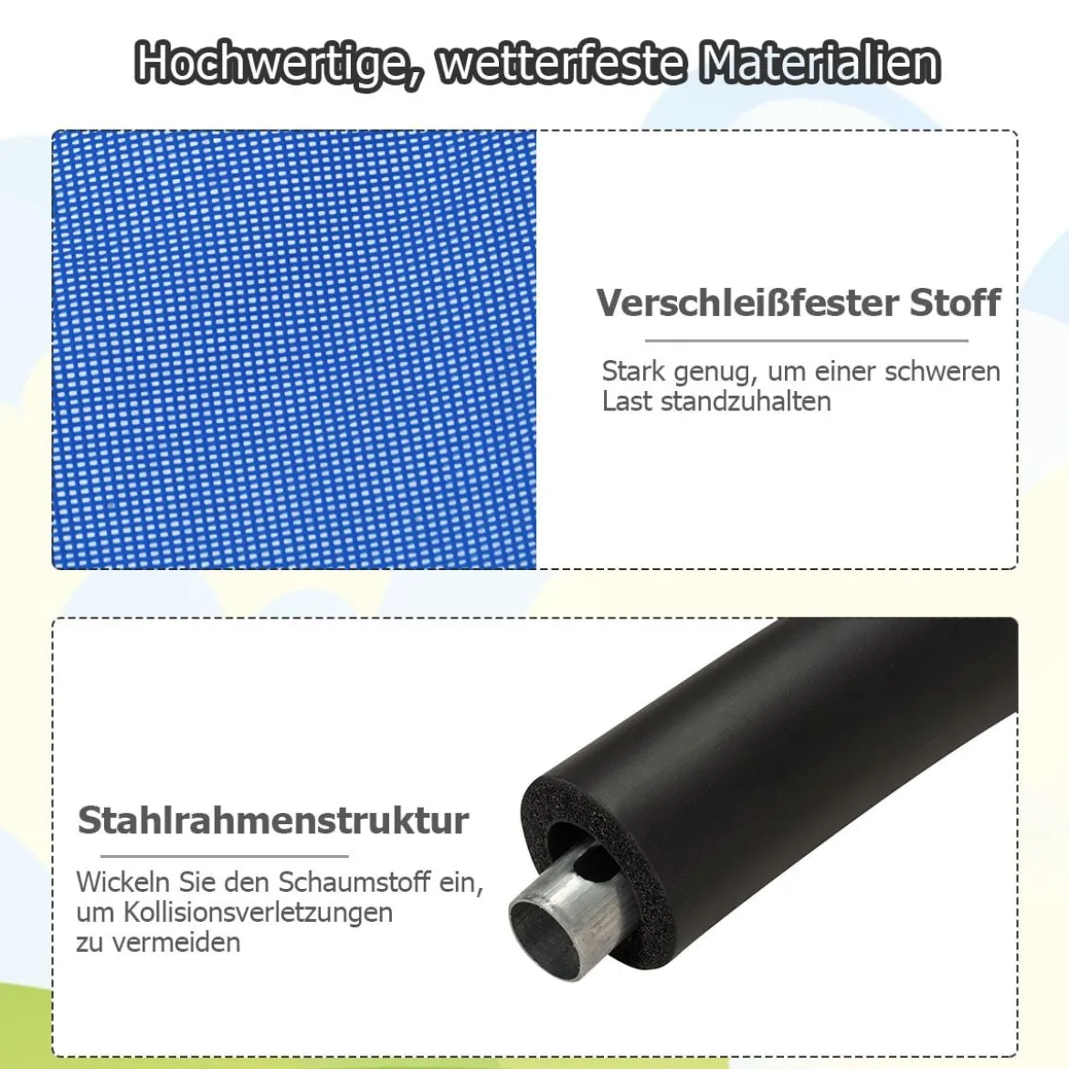 Ø100cm Nestschaukel Rundschaukel 100-160cm verstellbaren Seil Kinderschaukel 150kg Tragkraft Hängeschaukel blau