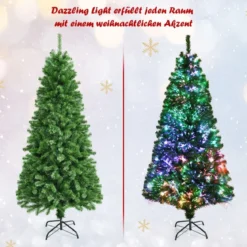 150 cm Premium-Weihnachtsfichte mit Glasfaseroptik Künstlicher Weihnachtsbaum Grün